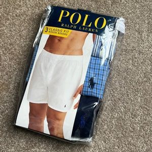 NEW Ralph Lauren Polo 3 pack cotton Boxers classic fit woven Medium M
